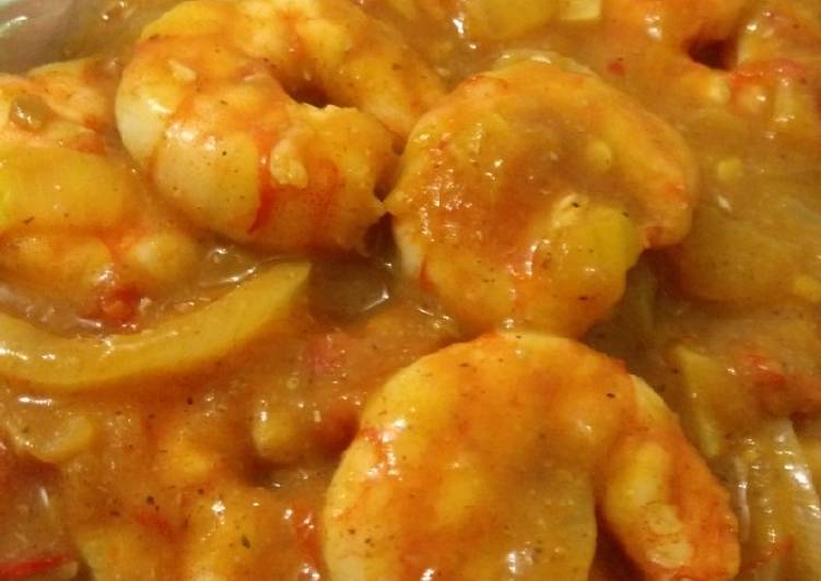 Bagaimana Membuat Udang asam manis pedas yang Enak