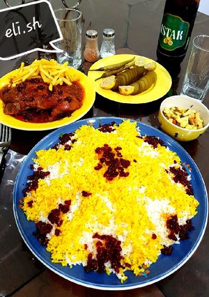 عکسی از دستور زرشک پلو با مرغ 😍👌👌😍