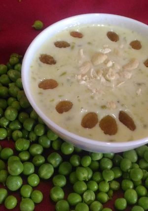 A picture of Matar kheer.