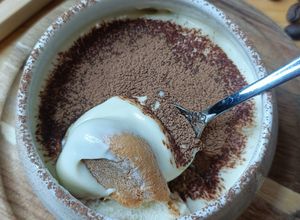 Une photo de 🌿Tiramisù veggie au Tofu soyeux