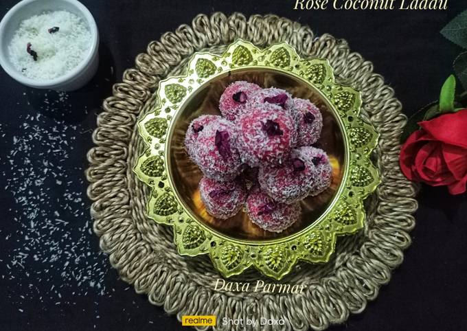 Rose Coconut Laddu recipe main photo