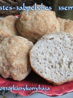 Rizslisztes-zabpelyhes zsemle (Gluténmentes) recept fotója