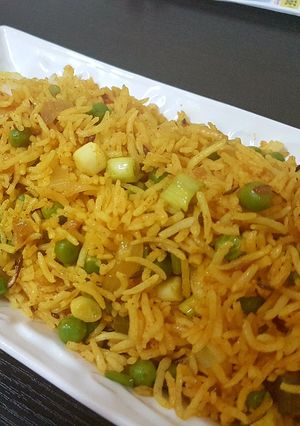 A picture of Tawa biryani.