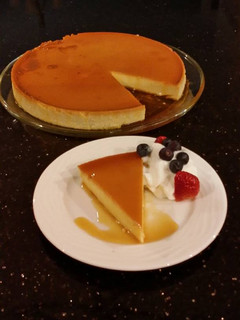 A picture of Cheesecake Flan.