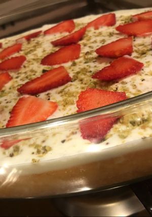 صورة لوصفة كيكة الحليب🍓