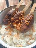 Sate buntel (toddler friendly)
