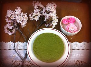 Hình của món [Tráng miệng] BÁNH BÔNG LAN TRÀ XANH NẤU BẰNG NỒI CƠM ĐIỆN.