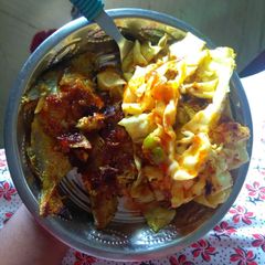 Fried pomfret A picture of Fried pomfret.