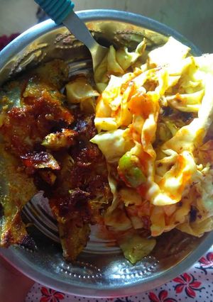 A picture of Fried pomfret.