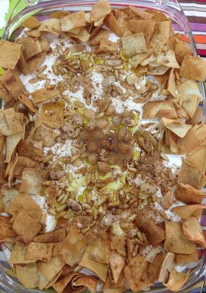 عکسی از دستور فته لبنانی (فتة الحمص)