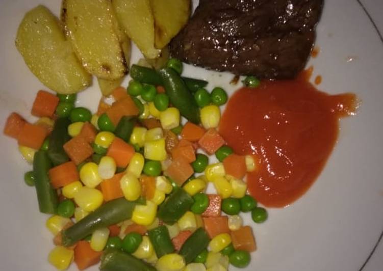 Beef Steak with vegetables