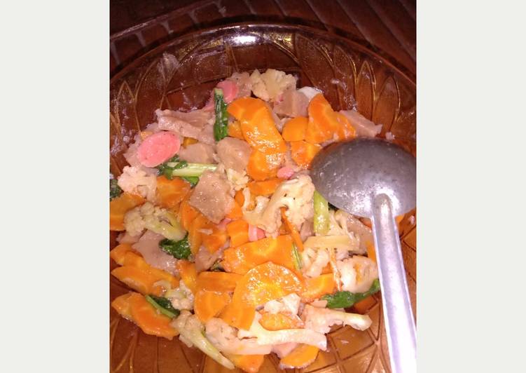 Resep Capcay pentol,sosis,sayur simpel dan mantapp??, Enak