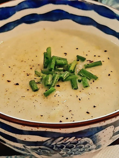 Una foto de Vichyssoise de Pera, Puerro & Patata