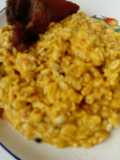 Ukwa with fried chicken