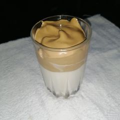 A picture of Dalgona coffee.