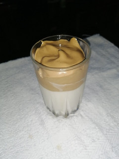 A picture of Dalgona coffee.