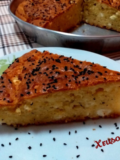 Φωτογραφία της συνταγής Αφράτο τυρόψωμο 🧀 κέικ 💞