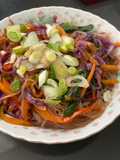 Japchae (fideos de arroz salteados)