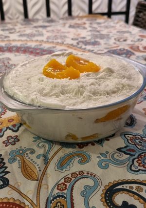 Foto de Pavê de Pêssego Vegano