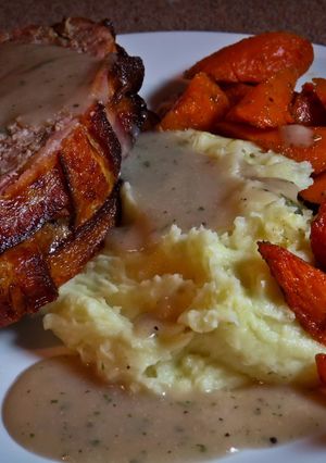 A picture of Bacon wrapped Meatloaf.