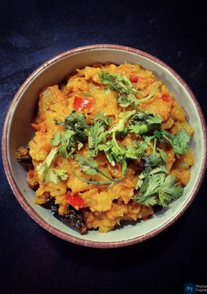 A picture of Pumpkin bharta.