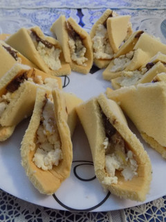 Una foto de Pañuelitos rellenos con ricota dulce