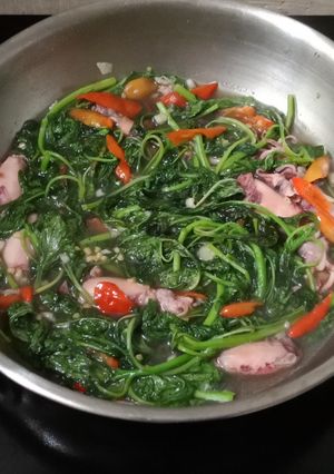 Foto resep Tumis Bayam Baby Cumi