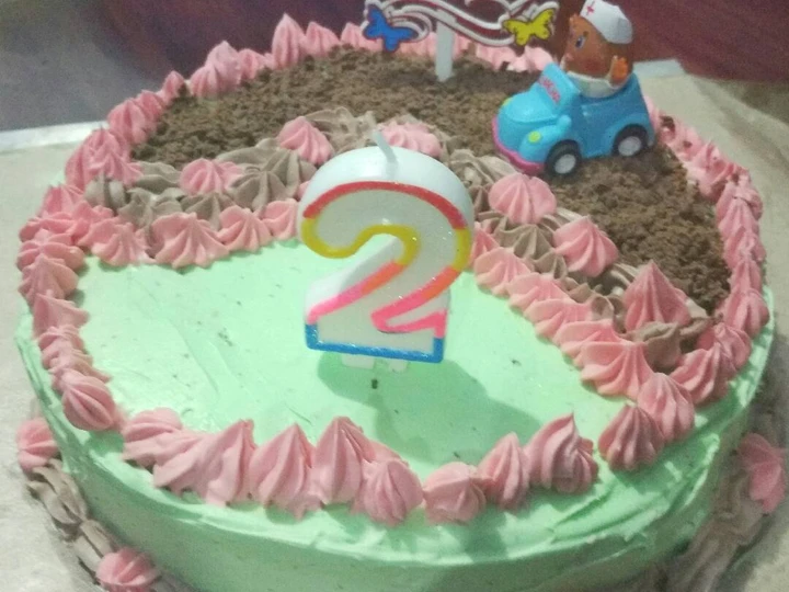 Cara Gampang Membuat Resep  Cake ultah coklat lembut yang Bikin Ngiler, Enak Banget