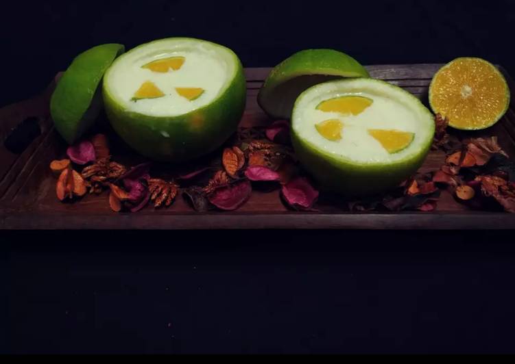 Sweet lime Phirni Panacotta