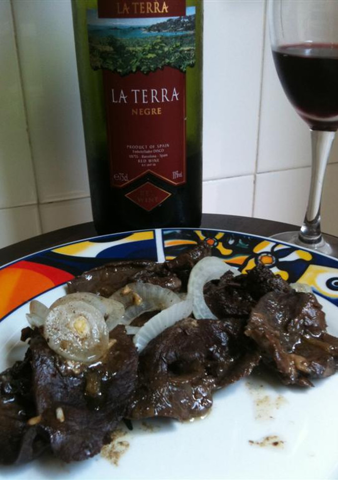 Una foto de Corazón borrachito y encebollado