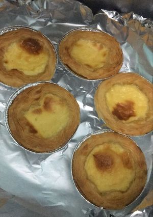 Hình của món Bánh tart trứng siêu béo ngậy.