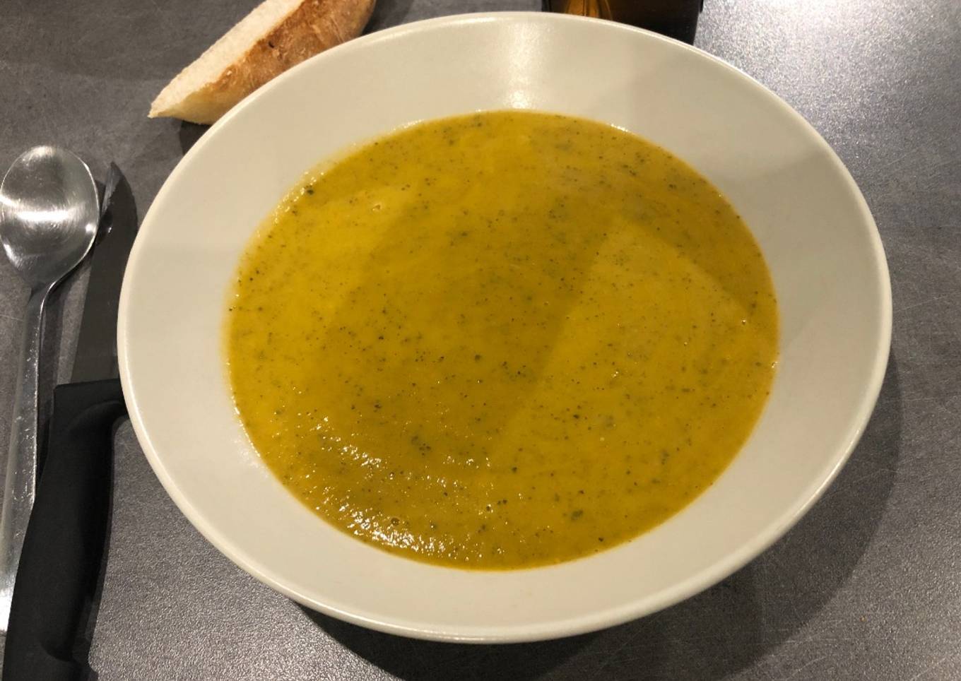 Soupe de courgettes
