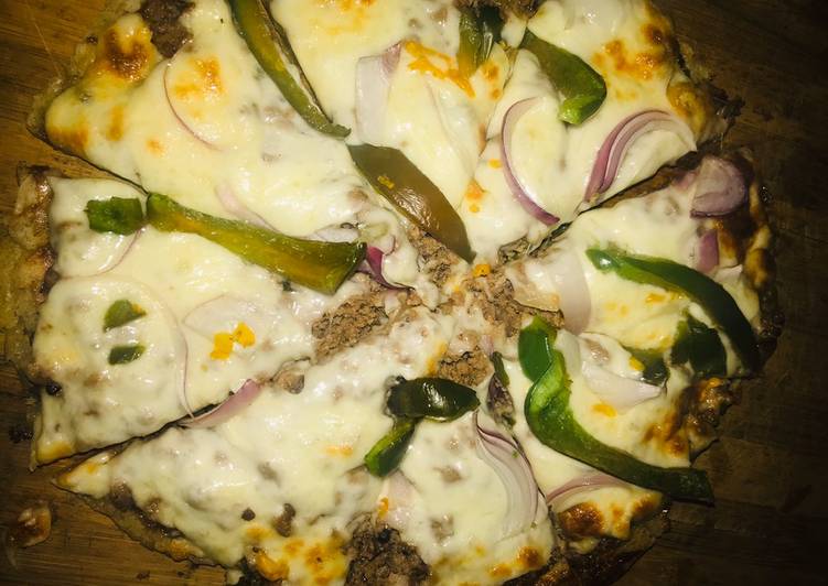 Recipe: Yummy Double cheese pizza This is Secret Recipe  From Homemade !!