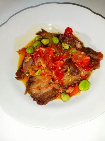 Langkah Gampang Membuat Resep Dendeng Balado Petai yang Uenak Anti Ribet, Lezat