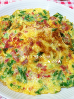 簡易3分鐘美味★叉燒煎蛋★ 的食譜成品照片