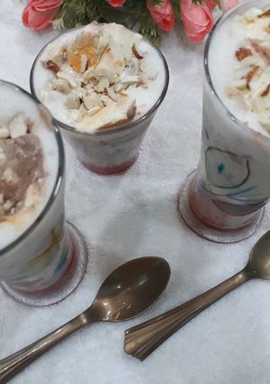 A picture of Raj bhog faluda.