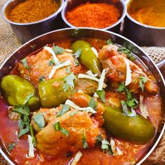 A picture of Three Spice Chicken Karahi.