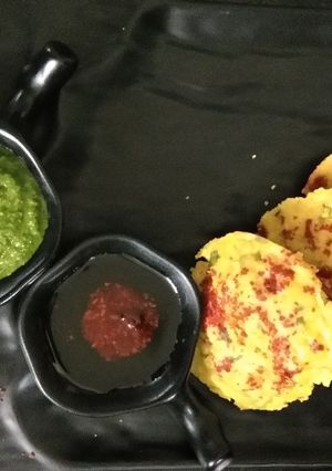 A picture of Cabbage idli.