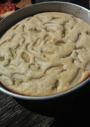 Una foto de Torta económica de manzana