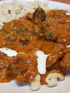 Bakonyi sertés csíkok recept fotója