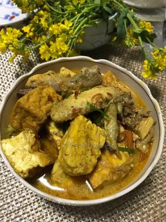 Foto resep Kari Ayam, Tahu & Tempe
