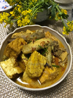 Foto resep Kari Ayam, Tahu & Tempe