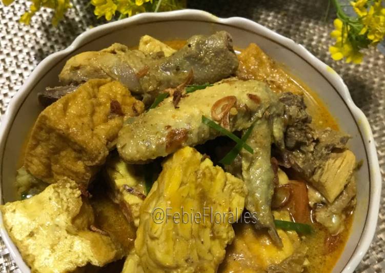Resep Kari Ayam, Tahu &amp; Tempe yang sempurna