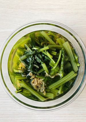 Hình của món Canh cải ngọt nấu tép khô.