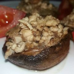 Chicken Stuffed Mushroom A picture of Chicken Stuffed Mushroom.