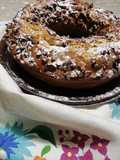 Ring Cake with Walnuts and Dark Chocolate Shavings