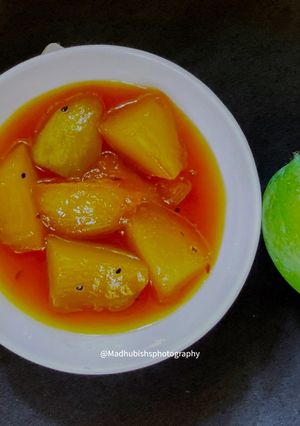 A picture of Sweet Mango Chutney Bihari style.