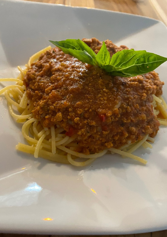 Una foto de Pasta a la bolognesa GF