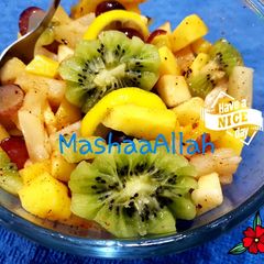 A picture of Sweet and tangy fruit salad.