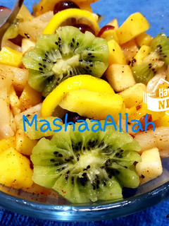 A picture of Sweet and tangy fruit salad.